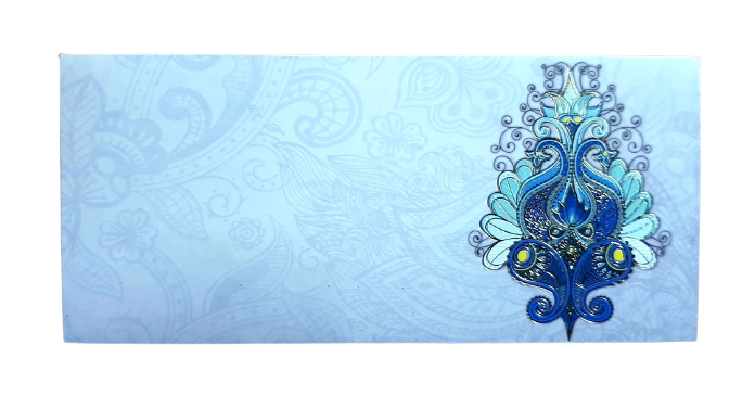 Blue Designer Pack of 10 Envelops