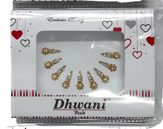 Golden & Silver Stone Designer Bindi