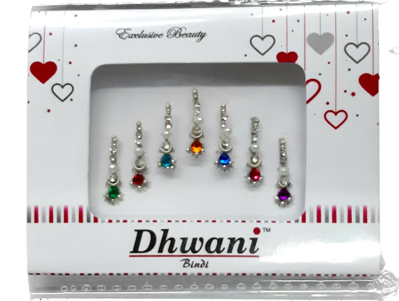 Crystal Stone Multicolored Long Bindi