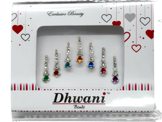 Crystal Stone Multicolored Long Bindi