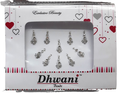 Silver Crystal Stone Bindi