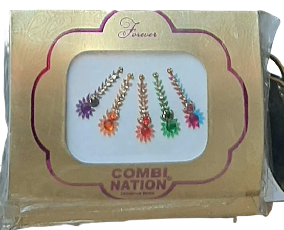 Multicolored Long Designer Bindi