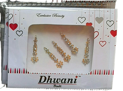 Designer Golden Long Bindi