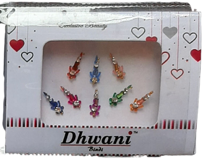 Multicolored Stone Engraved Bindi