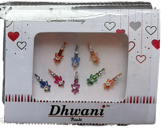 Multicolored Stone Engraved Bindi