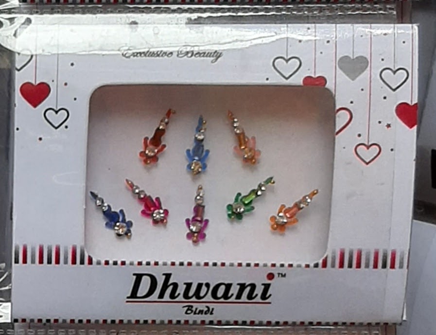 Multicolored Stone Engraved Bindi