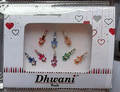 Multicolored Stone Engraved Bindi
