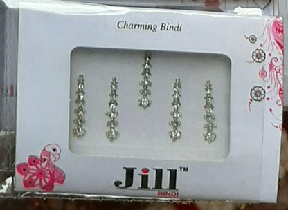 Silver Designer Stone Bindi