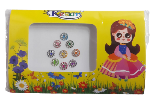 Multicoloured Round Bindi
