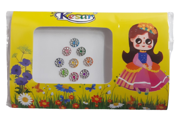 Multicoloured Round Bindi