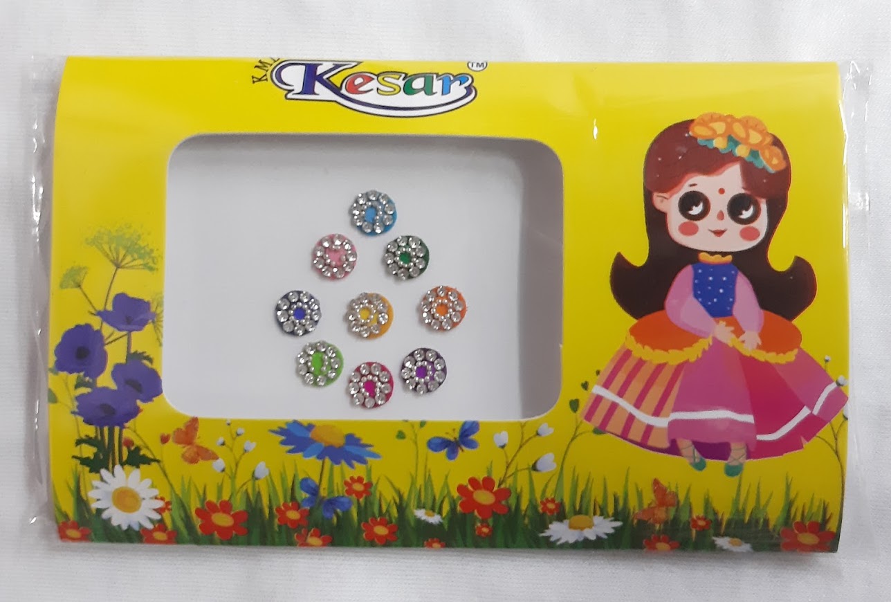 Multicoloured Round Bindi