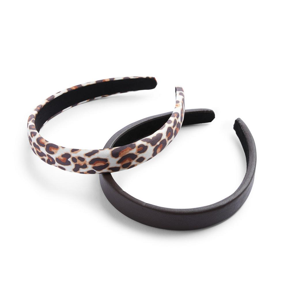 Flat Leopard Print Headbands