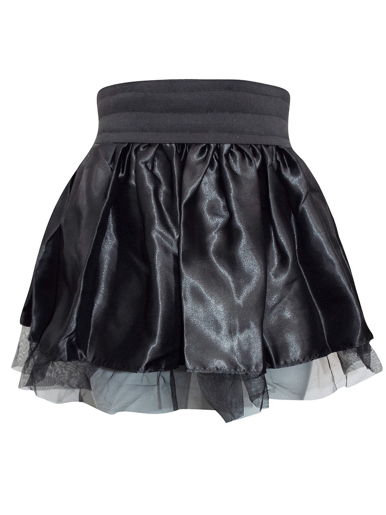 Altnoir BLACK Satin & Tulle Tutu Skirt - Size 10/12