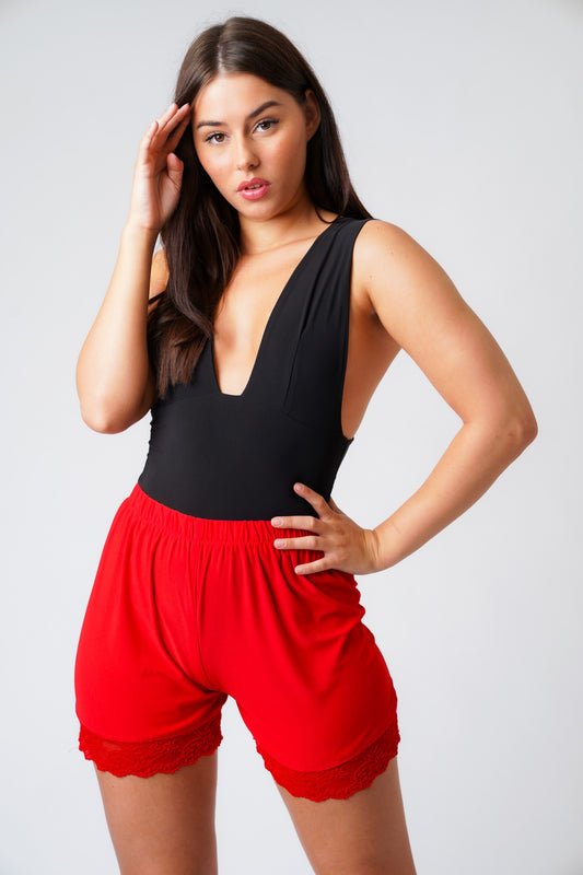 Leah Lace Trim Shorts