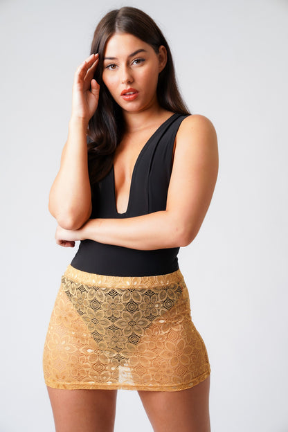 Aria Lace Mini Skirt
