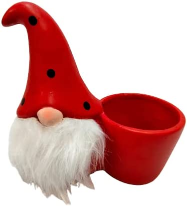 Ceramic Gnome Plant Pot Freestanding Outdoor Decoration Garden Unique Design Lightweight Decorations