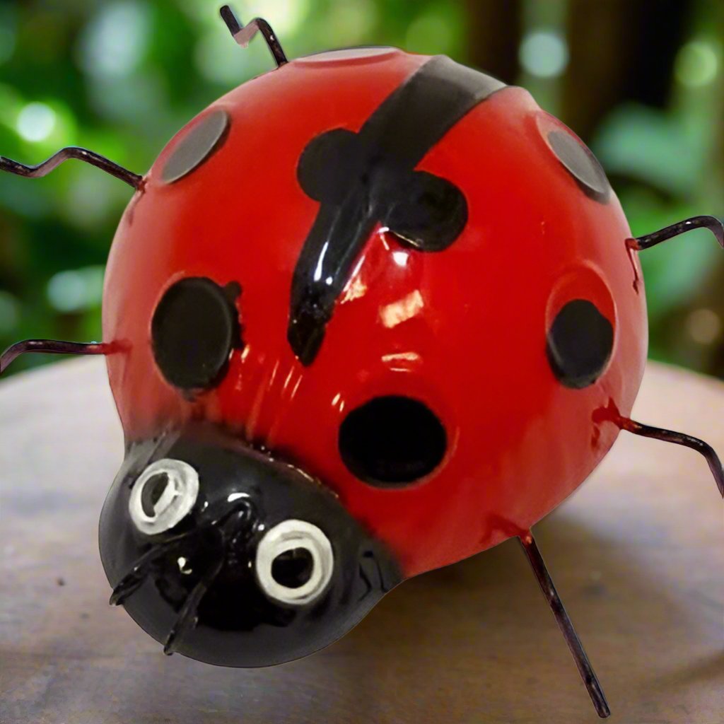 Ladybird/Bee Metal Wall Decoration 3D Design Realistic Insect Garden Outdoor/Indoor Decorations