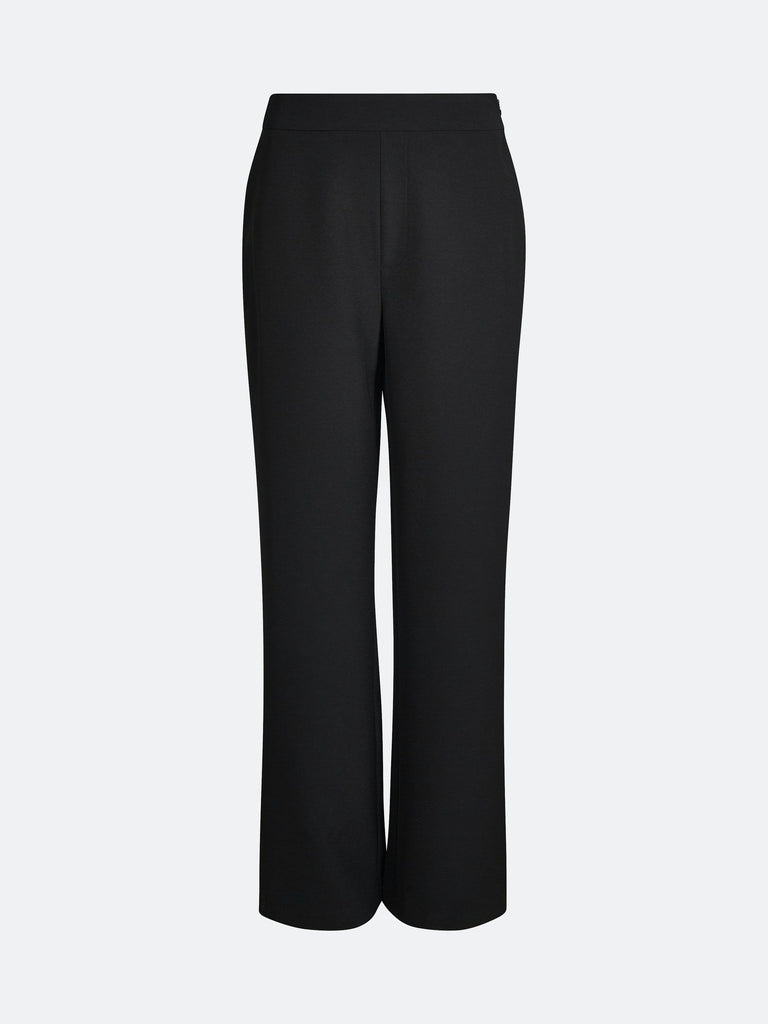 LADIES HIGH WAIST WIDE LEG SUIT TROUSERS