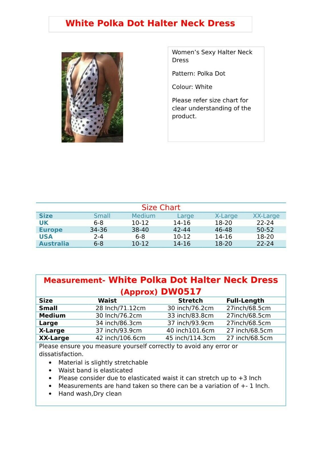 White Polkadot Dress
