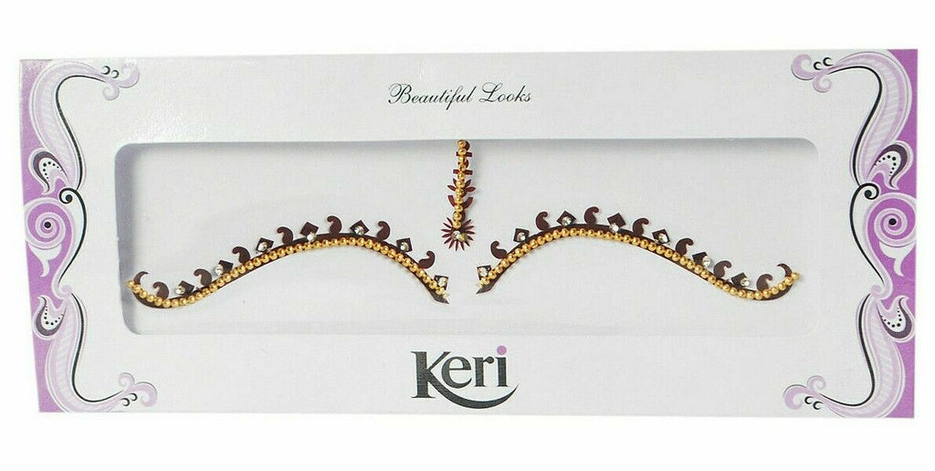 Crystal Bridal Bindi Eyebrow Forehead Indian Tikka