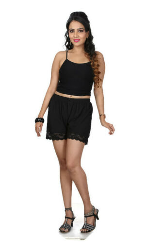 Black Lycra Bloomer Shorts