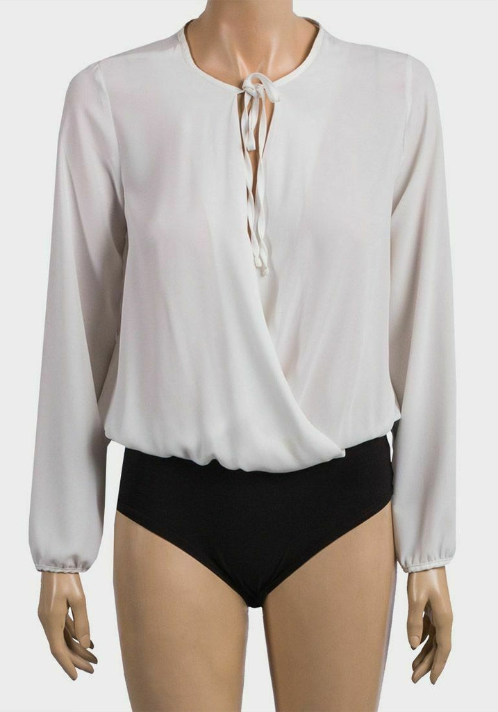 Tie Neck Relaxed Fit Bodysuit