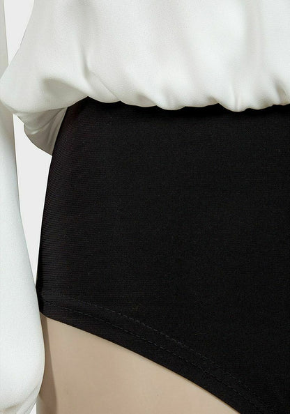 Tie Neck Relaxed Fit Bodysuit