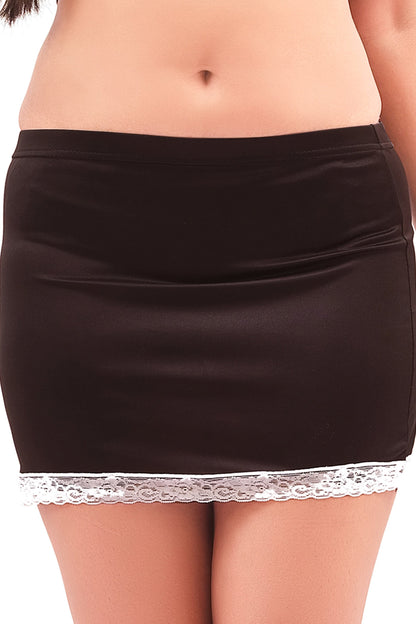 Black Bodycon Mini Skirt