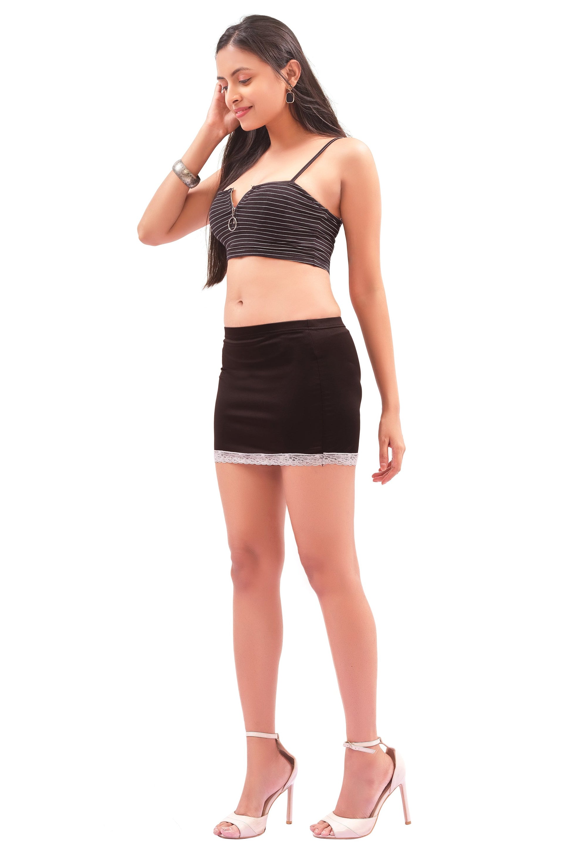 Black Bodycon Mini Skirt