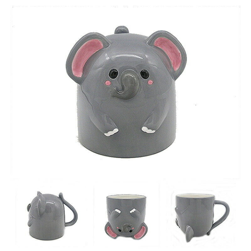 Elephant Upside Down Ceramic Mug