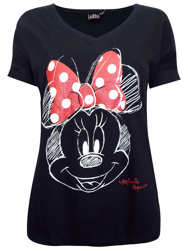 Pure Cotton Sketched Minnie Mouse Tee