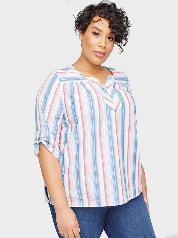 Blue Stripe Formal Shirt / Top