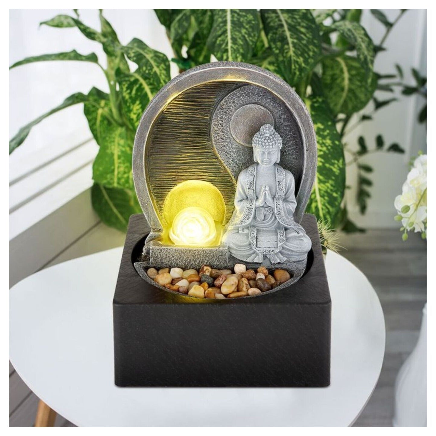 Table Water Fountain Buddha Statue