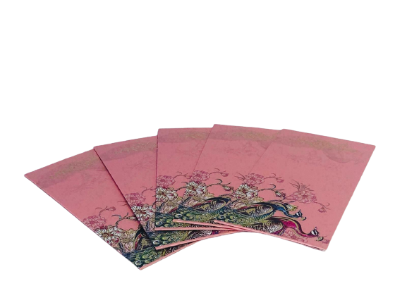 Pink Pack of 5 Fancy Envelops