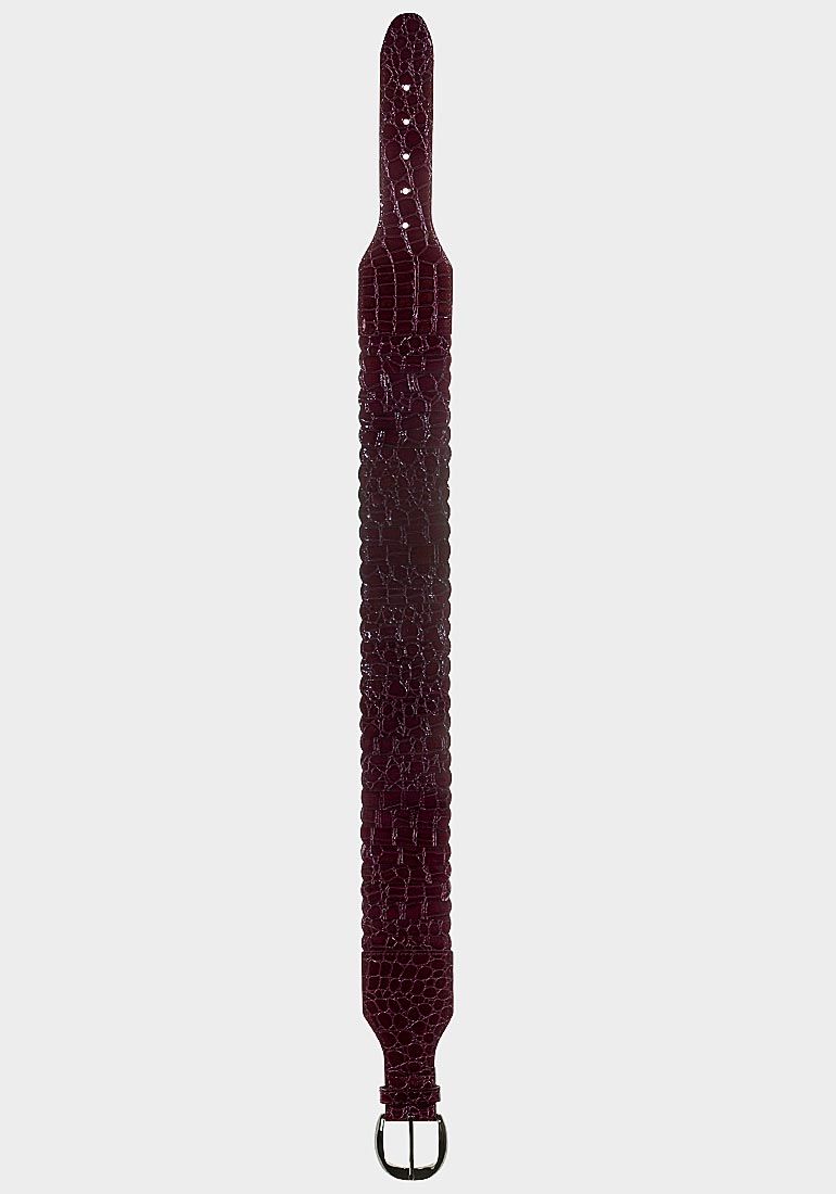 Ladies Crocodile Elastic Belt