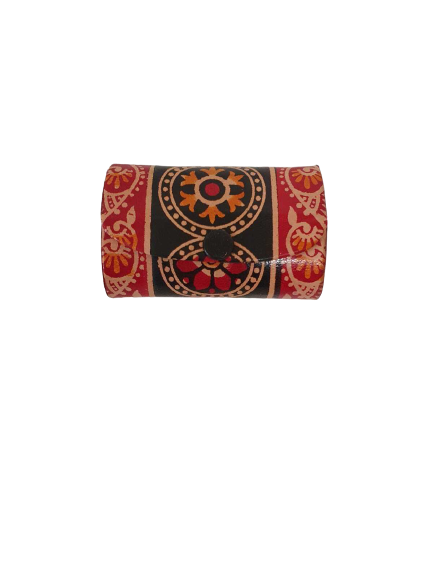 Burgundy Faux Leather Lipstick Holder