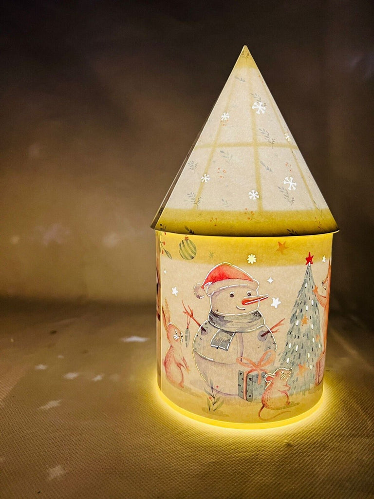 Snowman Christmas Hut Light