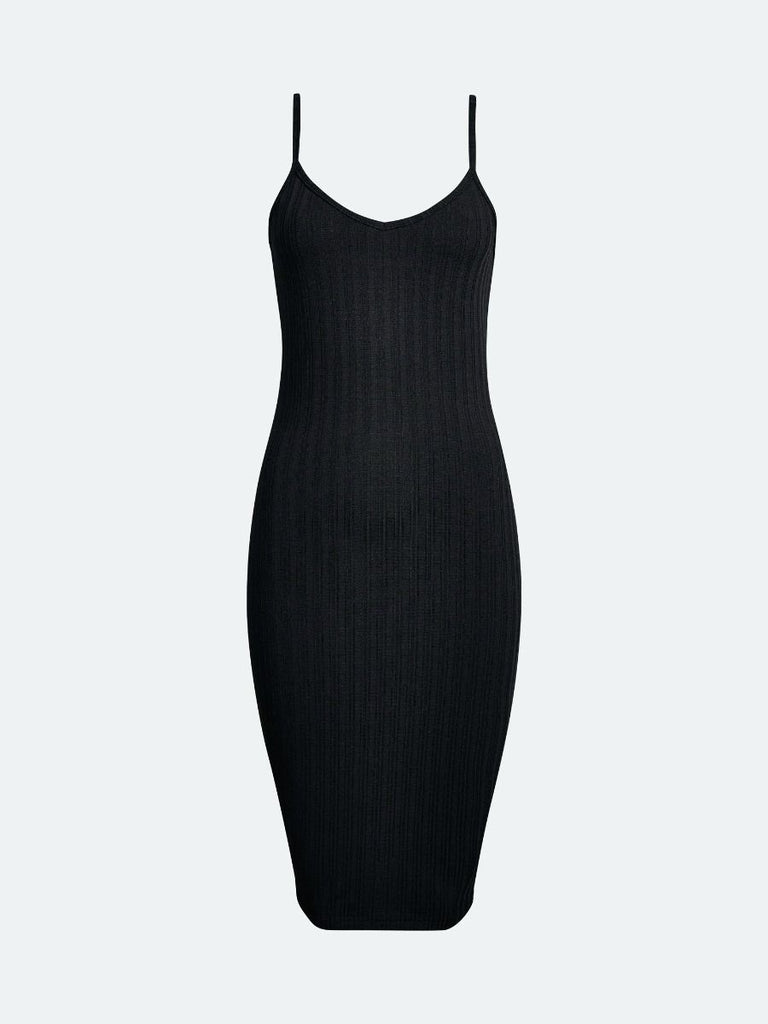 Ladies Ribbed Bodycon Fit Dress