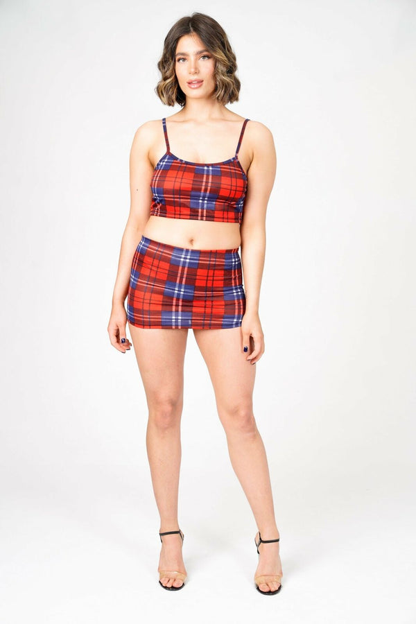 Red Tartan Check Co-ords