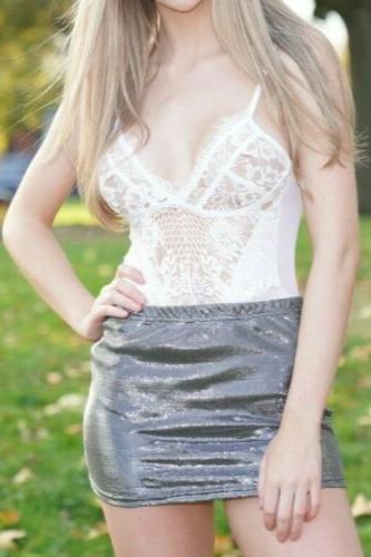 Black Metallic Mini Skirt