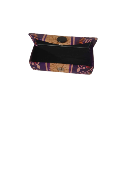 Purple Faux Leather Single Lipstick Holder