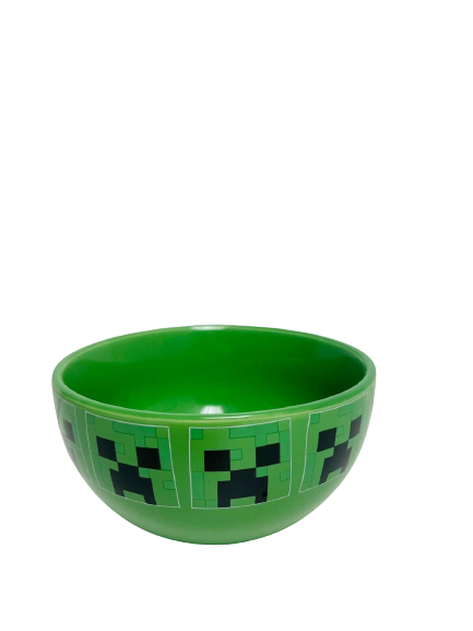 Minecraft Creeper Ceramic Bowls